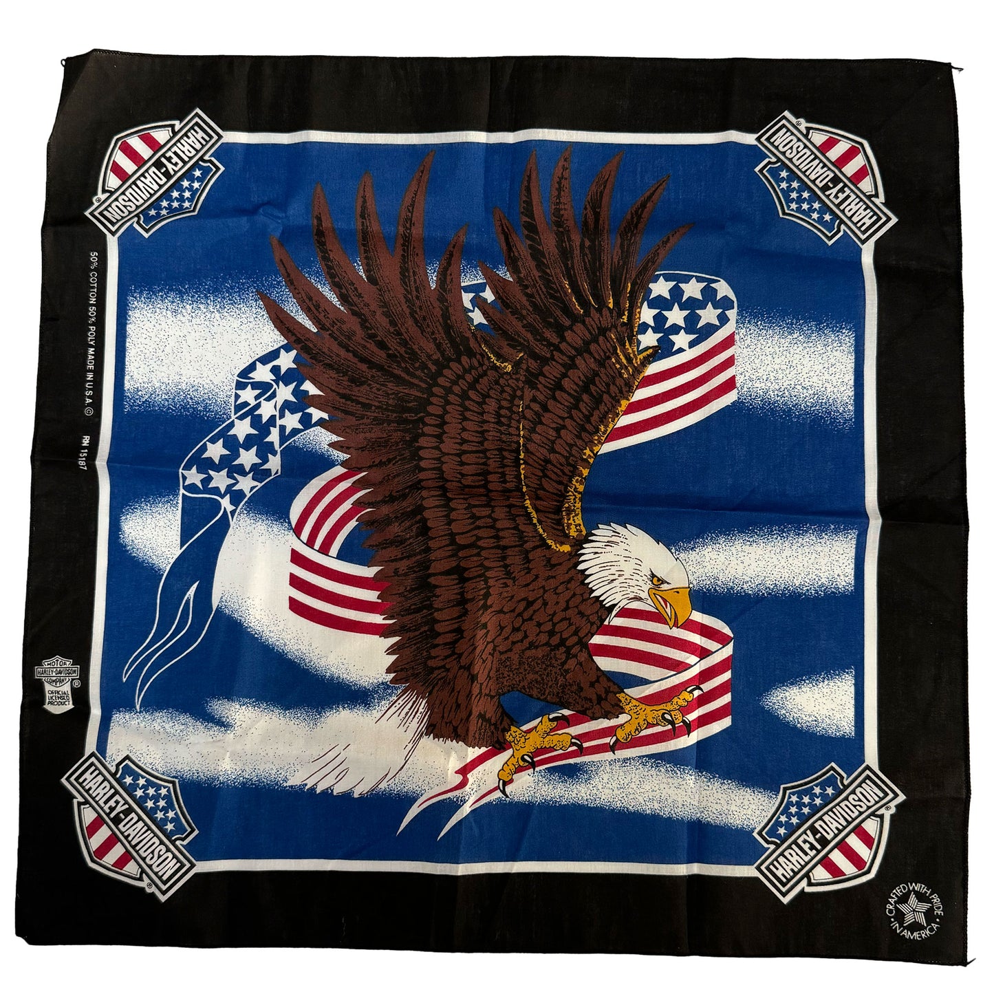 Harley Davidson American Eagle Banner Bandana